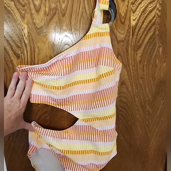 Solid and Striped Claudia Ribbed Cutout one piece NWT Size S - Picture 2 of 7